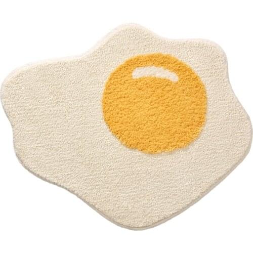 Egg Bathroom Rug Funny Entrance Carpet Area Rugs Kitchen Rug Bedroom Floor Mats Nordic Welcome Doormat Chic Room Decor