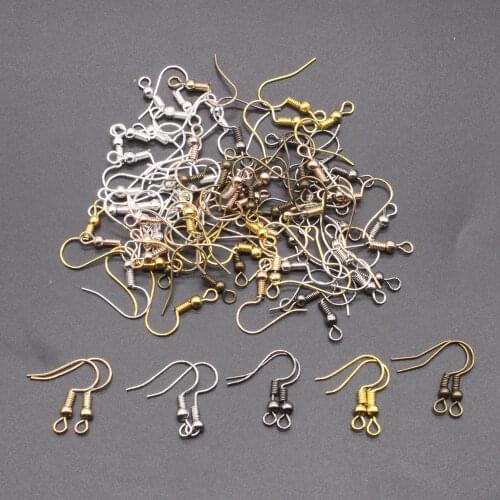 100PCS 20x17mm DIY Earring Findings Earrings Clasps Hooks Fittings Accessories Iron Hook Earwire For Jewelry Making