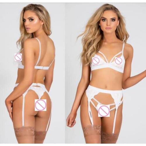 Women Nightwear Sexy Bra Thong Underwear Sling Lace Temptation Lenceria Erotica Mujer Sxi Lingerie Sexy Hot Erotic Teddy A018