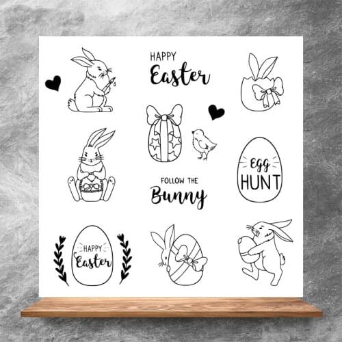ZhuoAng Easter decoration Clear Stamps/Silicone Transparent Seals for DIY scrapbooking photo album Clear Stamps