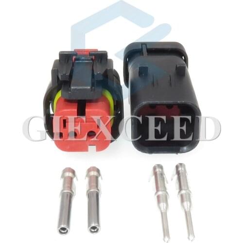 2 Pin Car Auto Camshaft Sensor Plug Female Male Waterproof Electrical Wiring Harness Connector For Cars Excavator