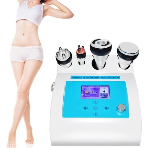 4 in 1 Vacuum Lipo Ultrasonic Cavitation Radio Frequency Multipolar RF Body Slimming Machine Skin Lifting Tighten Anti-wrink