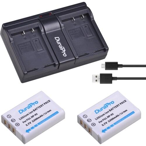 NP-95 NP95 NP-95 batteries +USB Dual Charger for Fujifilm FinePix F30 F31fd Real 3D W1 X-S1 X100 X100s RICOH GXR