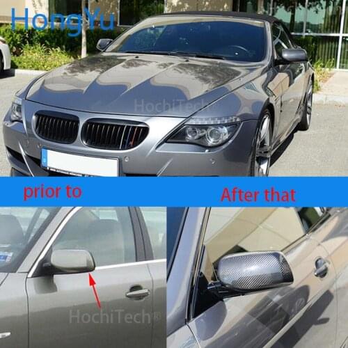 For BMW 5 Series E60 sedan 545i 550i 2004-2007 Real carbon fiber mirror cover carbon fiber rearview mirror cover