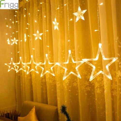 Frigg LED Star Lights Christmas Decor Party Outdoor Warm White Christmas Ornament Navidad Xmas Happy New Year Supplies