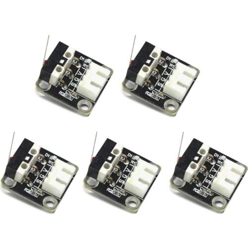 5Pcs 3D Printer Accessories X/Y/Z Axis End Stop Limit Switch 3Pin N/O N/C Easy to Use Micro Switch for CR-10 Series Ender-3