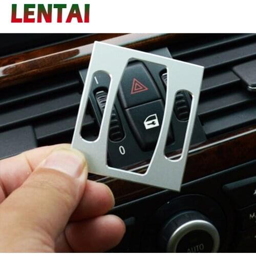 LENTAI 3x Auto Car Styling Aluminum Alloy Interior Front Outlet Frame Sticker For BMW E60 E61 5series M Performance Accessories