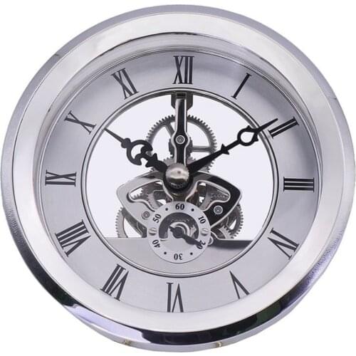 Wall Clock Mechanism DIY Transparent Metal Gear Clock Movement Roman Font Hollow Clock Kit Clocks Wall Home Decor Living Room