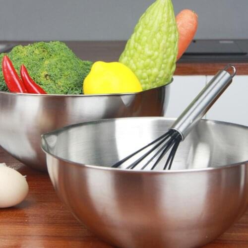 Mixing Bowl Stainless Steel Whisking Bowl for Knead Dough Salad Cooking Baking