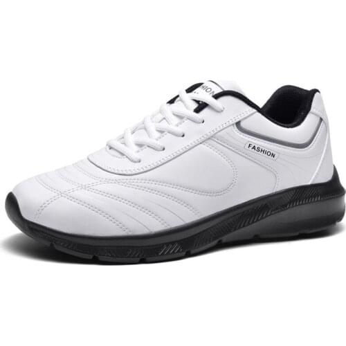 Mens Casual Shoes Outdoor Sneakers Light Men Trainers Walking Shoes Autumn Winter Plus Size 39-48 Leather Male Footwear