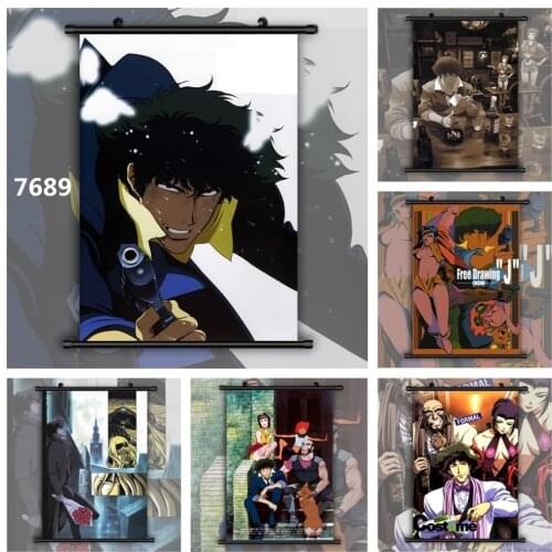 Wall Art Hanging Painting Poster Cowboy Bebop Spike Spiegel Canvas Print Picture Anime Home Decoration Scroll Bedside Background