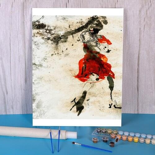 Unknown A Study In Scarlet DIY Paint By Numbers Set Oil Paints 40*50 Painting On Canvas Paintings For Adults Art