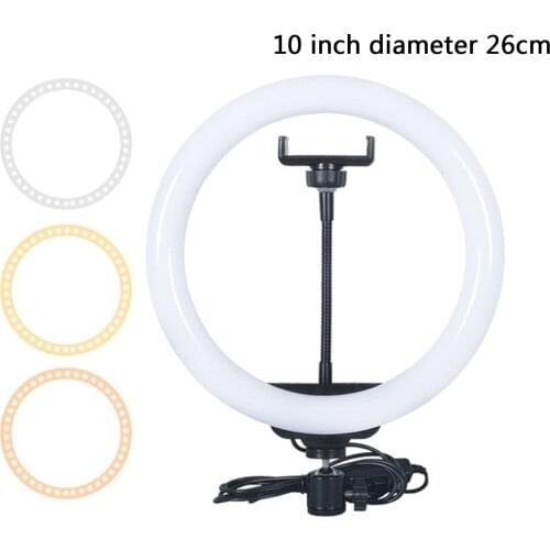 New USB Selfie Ring Light 10 Inch LED Dimmable Video Studio Photography Lighting Portable For Youtube Vlog Live Photo