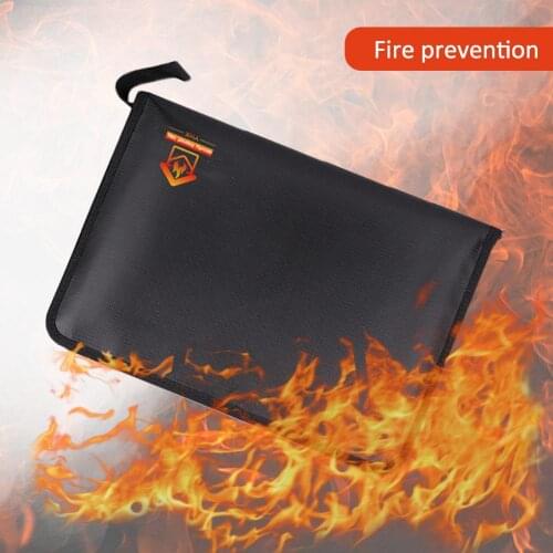 Fireproof Document Organizer Expanding File Folder Document Organizer with Color Labels Zipper Closure Portable Filing Pouch #40