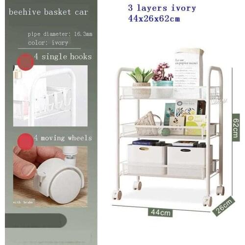 Rangement Bathroom Organizer Kitchen Shelf Almacenamiento Cocina Etagere Mensole Estantes with Wheels Trolleys Prateleira Rack