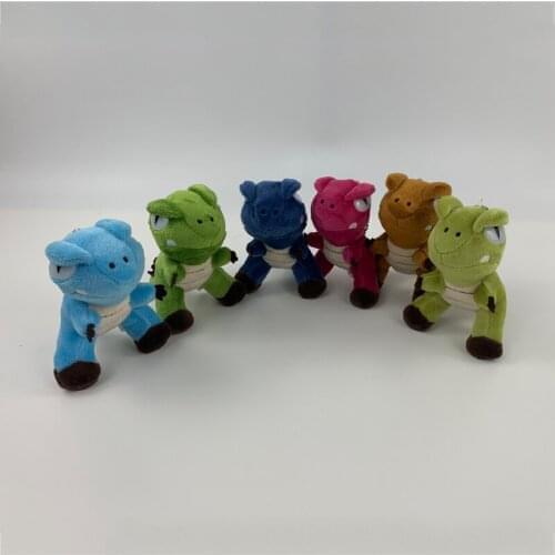 1pcs 13cm Dinosaur Plush Keychain Pendant Cartoon Anime Dinosaure Dragon plush Soft Stuffed Toys for Kids Children Gift