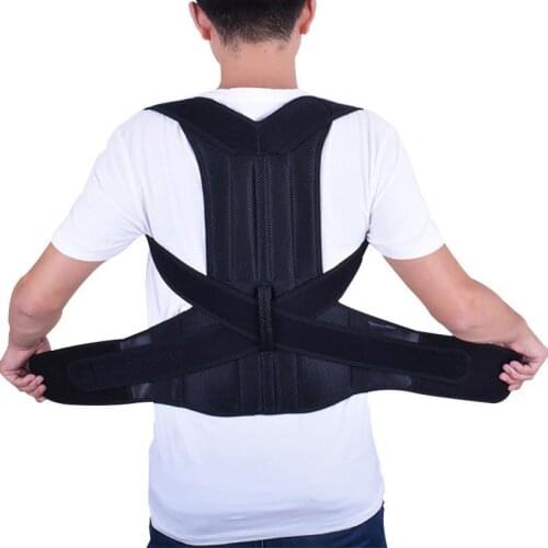 Adjustable Steel Bar Posture Corrector Back Support Shoulder Back Brace Posture Correction Spine Belt Magnetic Bandage