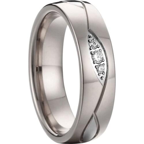 Luxury Classic Zircon Ring Women Wedding Jewelry Unique Two Tone Design Elegant Female Engagement Ring Hot Wholesale