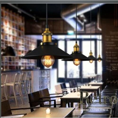 Nordic retro industrial pendant lamp LED lamps living room dining room pendant lamps E27 led lustre light pendant light