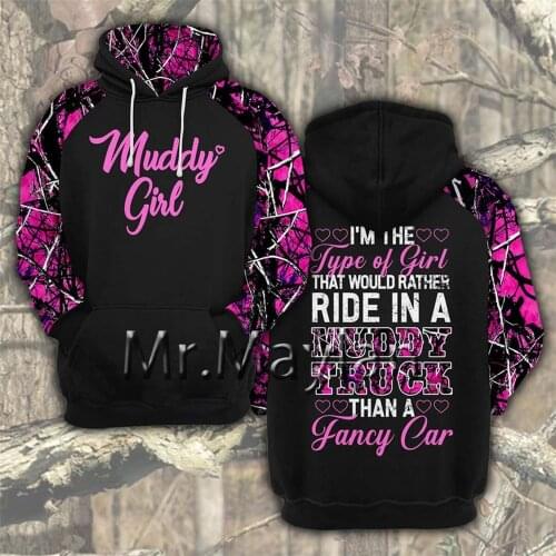 Hoodie 3D Country Girl Muddy Jacket women/men Casual Streetwear Girls Hip Hop Hood Sweatshirts 2020 New Hipster Clothes