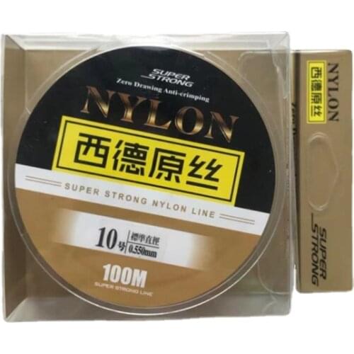 High Quality Monofilament Fishing Line Nylon Mainline 100M 2.5-40LB Super Strong Japan Bass Carp Fish Fishing Accessories