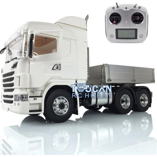 1/14 LESU Metal Chassis Hercules R730 Sca Cab W/ Hopper Radio Tractor Trcuk Car THZH0668-SMT3