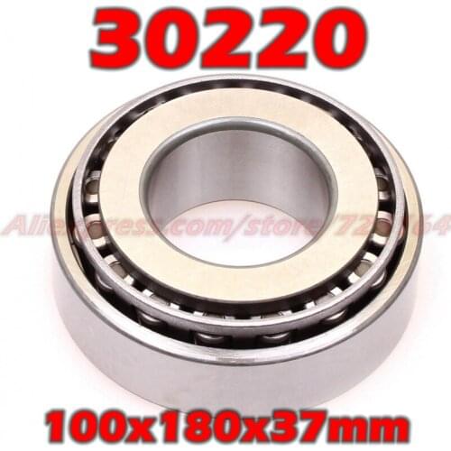 100x180x37 mm Tapered Roller Bearings 30220 7220E HR30220J 30220JR 30220A E30220J 30220VC12 30220U 30220E 100*180*37