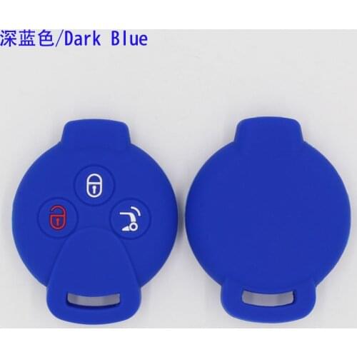 3PC Silicone Car Key Case Cover Remote Skin Holder for Mercedes Benz Smart City Coupe Cabrio Crossblade Fortwo Roadster