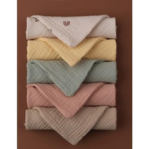 5 pieces/set of gauze baby nursing towel bath towel newborn saliva towel hiccup cloth baby wash cloth 100% cotton towel towel