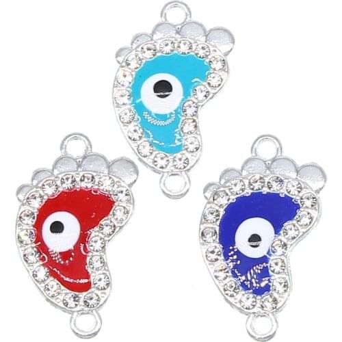 6pcs new female models Turkish gold small feet evil eye bracelet blue eye gold DIY bracelet jewelry accessories