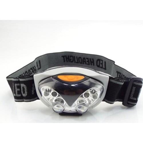 6 LED Mini Headlamp Headlight Outdoor 3 Modes Head Flashlight Light AAA lampe frontale Torch Bike Lantern For riding camping