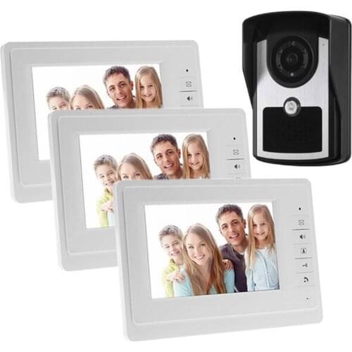 7 inch TFT Color Video Door Phone Intercom Doorbell System Kit