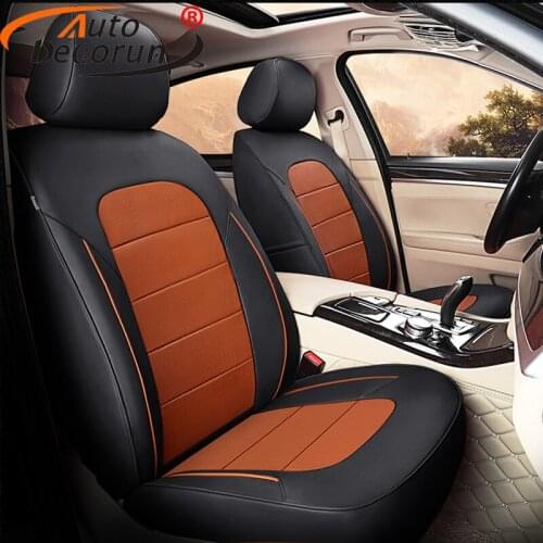 AutoDecorun Genuine Leather Custom Seat Cover for TOYOTA PRADO Seat Covers Sets Car 5 & 7 Seats Protectors Accessories 2004-2019