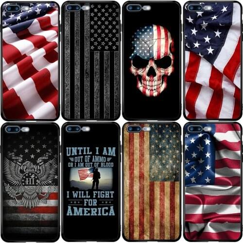 Cover Case for iPhone Oneplus 5S SE 2020 6S 7 8 6T 8T Plus XS XR 11 12 Pro Mini Max USA American Flag