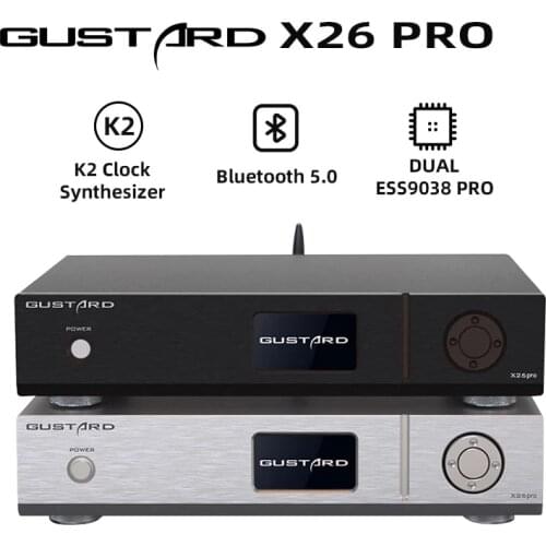 GUSTARD DAC X26pro ES9038PRO XMOS MQA BT5.0 DAC HIFI EXQUIS DSD512 Balanced X26 pro Decoder Remote