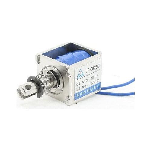 JF-0826B DC 12V 2A Push Pull Type Open Frame Solenoid-Elektromagneten 20N 10mm