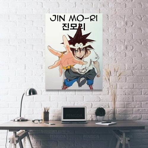 Home Decor Painting Jin Mori Canvas Anime Man Cool Print Poster Gift Modern Wall Art Modular Picture Bedroom Background No Frame