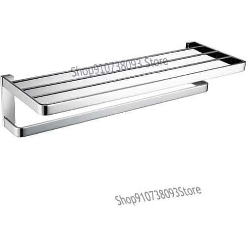 Bathroom All Copper Double Layer Towel Rack Towel Rack Toilet Shelf Shelf Bathroom Hardware Pendant