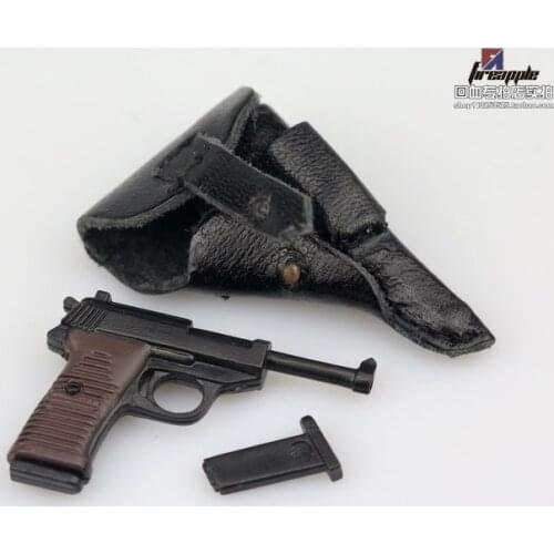 KNL HOBBY Action Figure 1/6 scale model Spot 1/6 soldiers non-Veyron WW2 Walter p38 Ruger Holder Imitation Leather Case