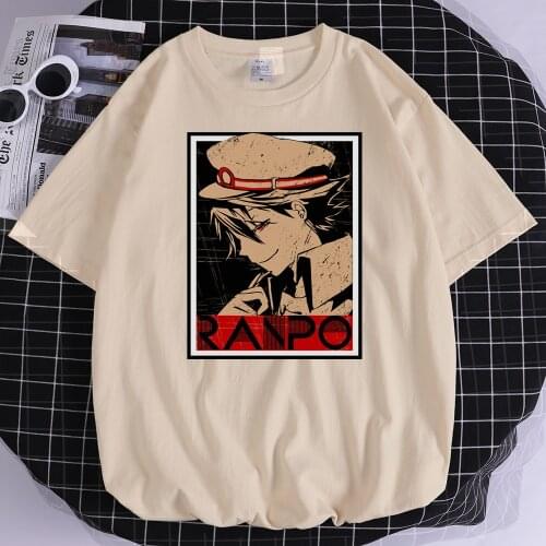 Ranpo Edogawa printing man t shirts sport style 2021 T-shirt Travering Comfortable tees shirts Home Crewneck soft men Tshirts