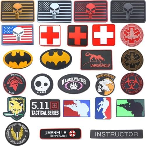 New PVC Armband American Flag Patch Break Sniper World Air Force Seal Spartan Military Badge Tactical Chest Strap Armband Patch