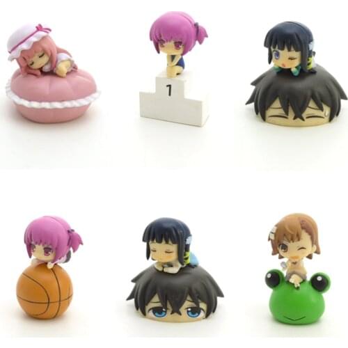 Bandai Genuine Rou Kyuu Bu Minato Tomoka Shiba Miyuki Action Toy Figure Anime Doll Ro-Kyu-Bu! Collection