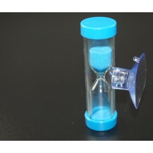 Mini Sandglass Hourglass for Tooth Brushing Timer Shower Timer with Suction Cup