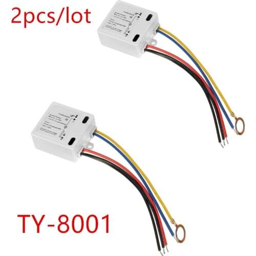 2pcs/lot Touch Switch 50 To 60HZ TY-8001 Switch On Off LED Lamp DIY Accessories Black /Blue/Red/Yellow Line 120V to 240V