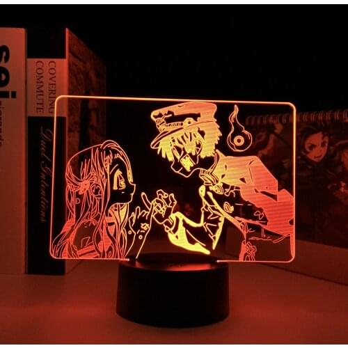 Anime Toilet Bound Hanako Kun 3D LED Night Light for Child Birthday Gift Bedroom Decor Light Anime Table Lamp