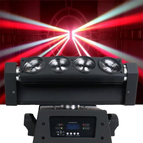 8x10W RGBW 4IN1 Led Spider Moving Head Light DMX LED Stage Effect Show Beam Moving Head Dj Stage Lighting