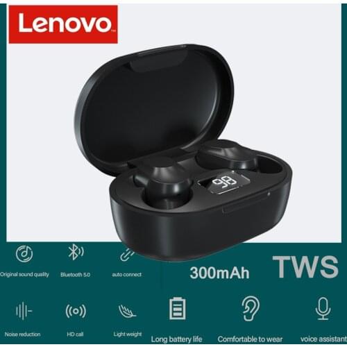 Lenovo XT91 TWS Earphone Wireless Bluetooth 5.0 300mAh AI Control Gaming Headset Stereo bass With Mic Noise Reduction