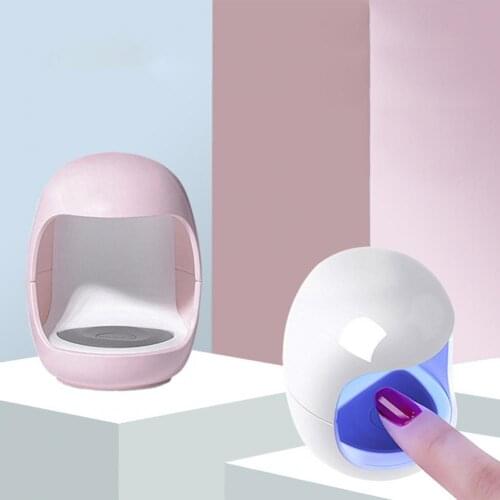 UV Nail Lamp Mini Egg-Shaped Design Quick Drying Nail Art Tool Easy to Carry Electric Nail Phototherapy Machine for Women