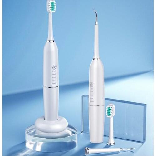 Ultrasonic Dental Stone Remover Teeth Cleaning USB Recharge Adult Travel Soft Bristle Automatic Electric Toothbrush HA1977
