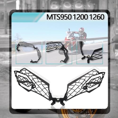 For DUCATI Multistrada MTS 950 1200 1260 MTS950 MTS 1200 MTS 1260 Motorcycle Headlight Protector Grille Guard Cover
